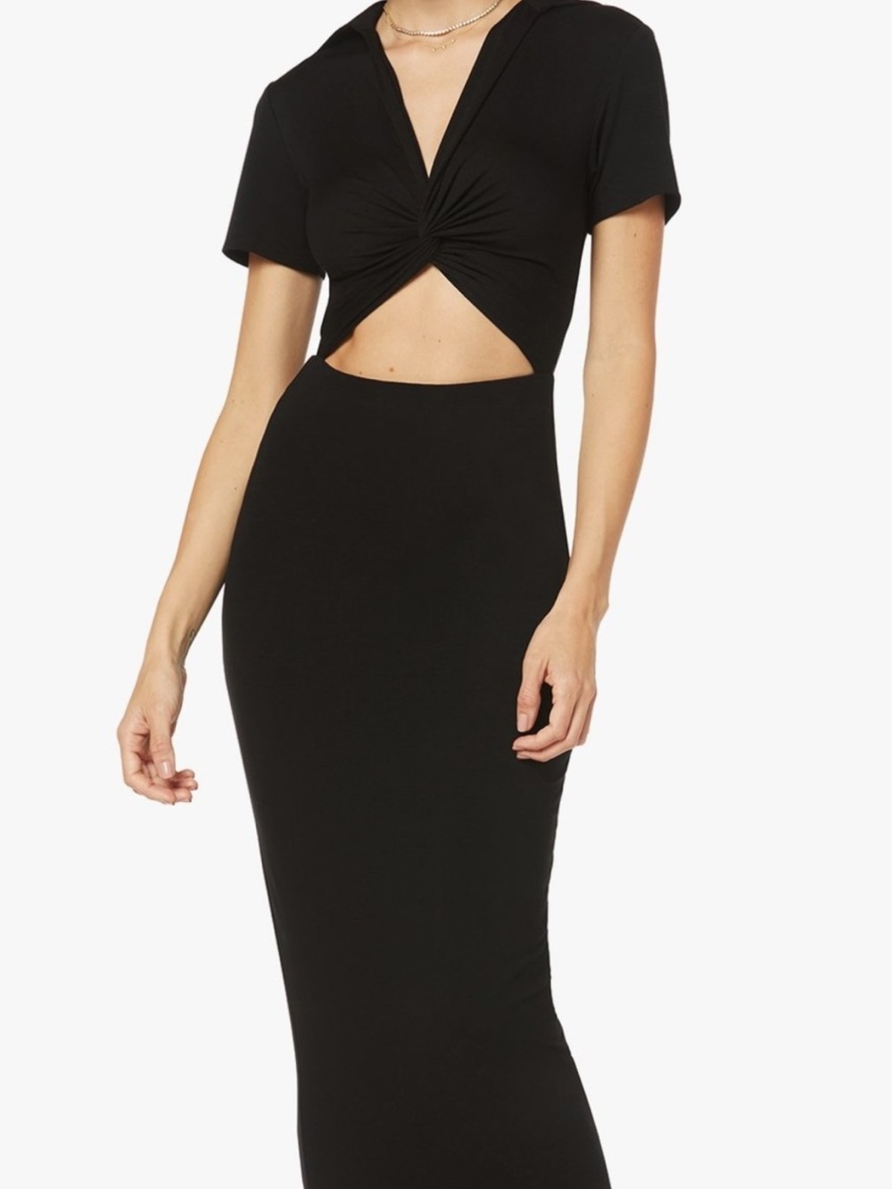 Favorite daughter Cutout Maxi Dress. See pic of actual dress stock photo for fit